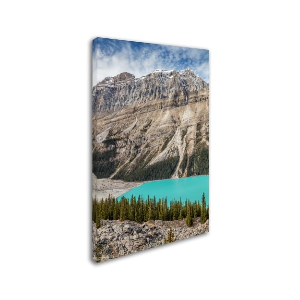 Pierre Leclerc 'Turquoise Lake In The Rockies' Canvas Art,22x32